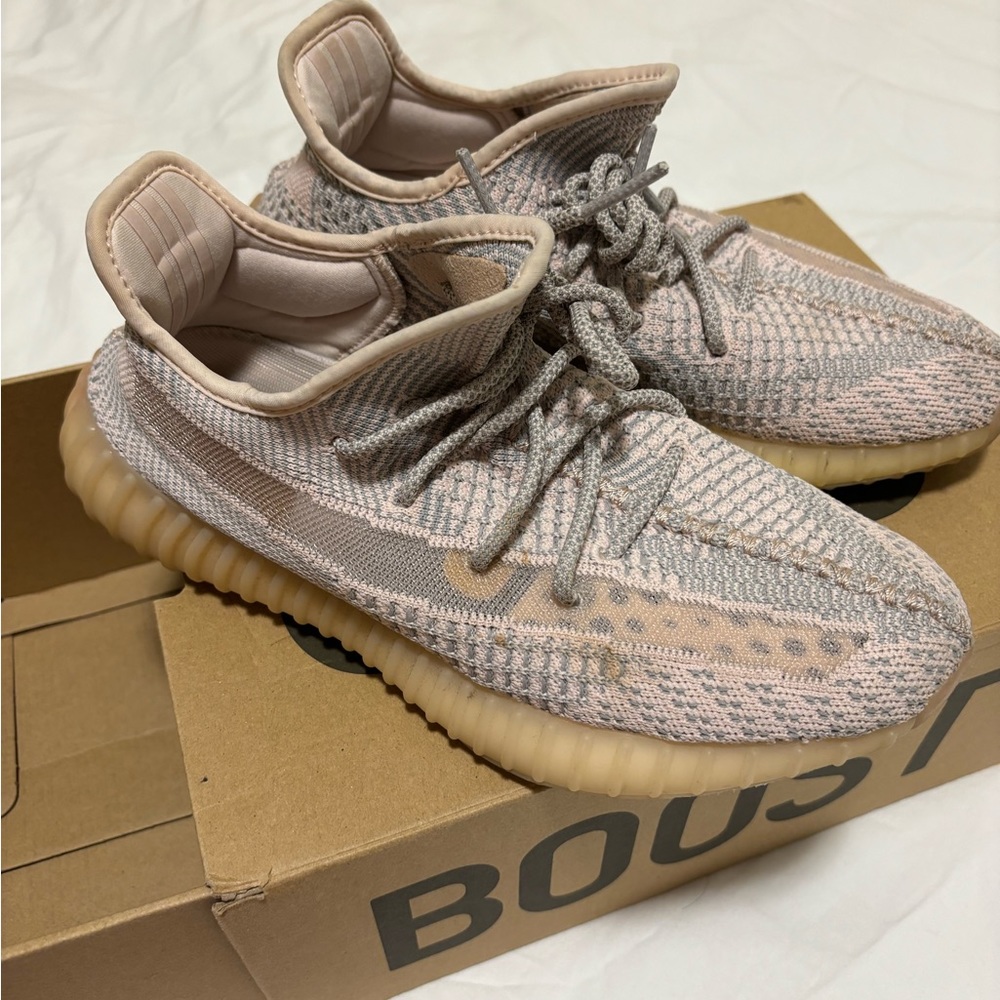 Yeezy x Adidas Light pink/Grey cotton knit boost 350 V2 synth